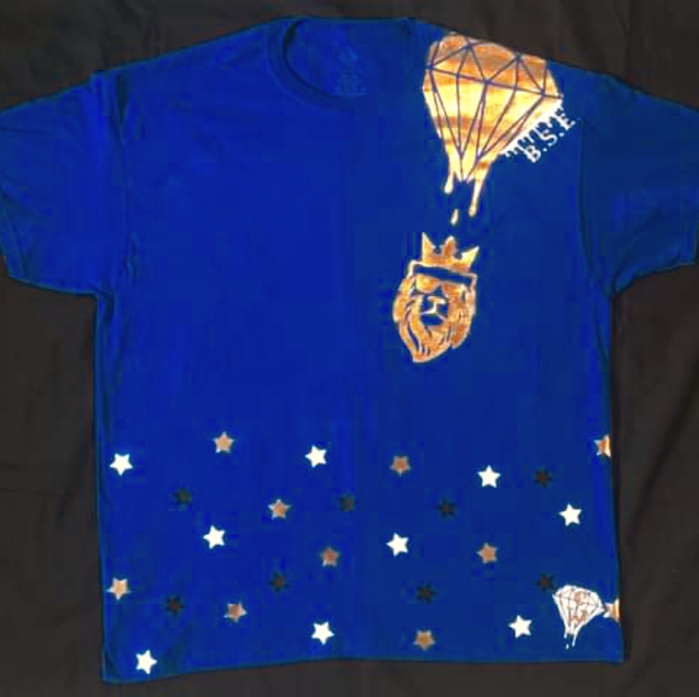 Creative Wave Drip King tee